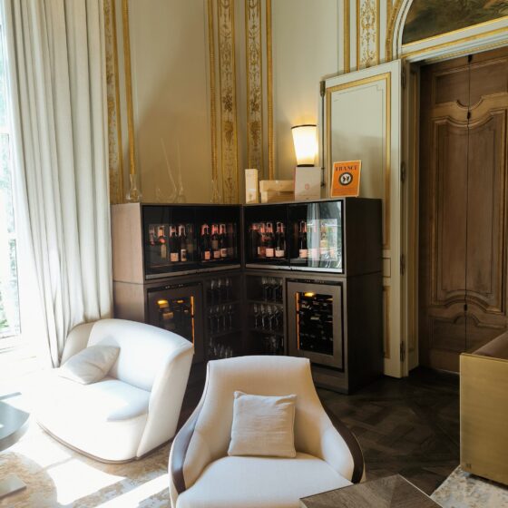 Espace bar de dégustation dans la salle d'un restaurant à Paris - Service du vin au verre à température idéale de dégustation - Wine Bar et Inspiration EuroCave